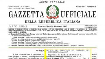 FIRMATO IL DPCM SUI FONDI PER IL RIORDINO