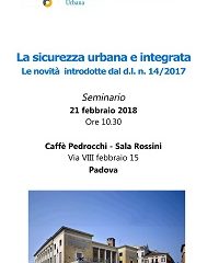 PADOVA 21 FEBBRAIO 2018: SEMINARIO 