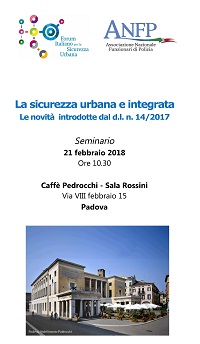 PADOVA 21 FEBBRAIO 2018: SEMINARIO 