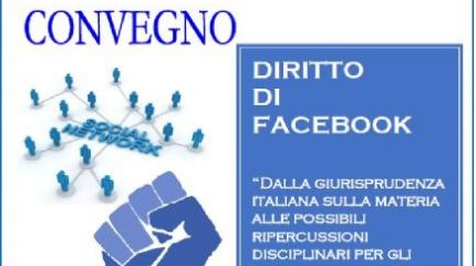 TORINO, 13 APRILE 2018: CONVEGNO, DIRITTO DI FACEBOOK