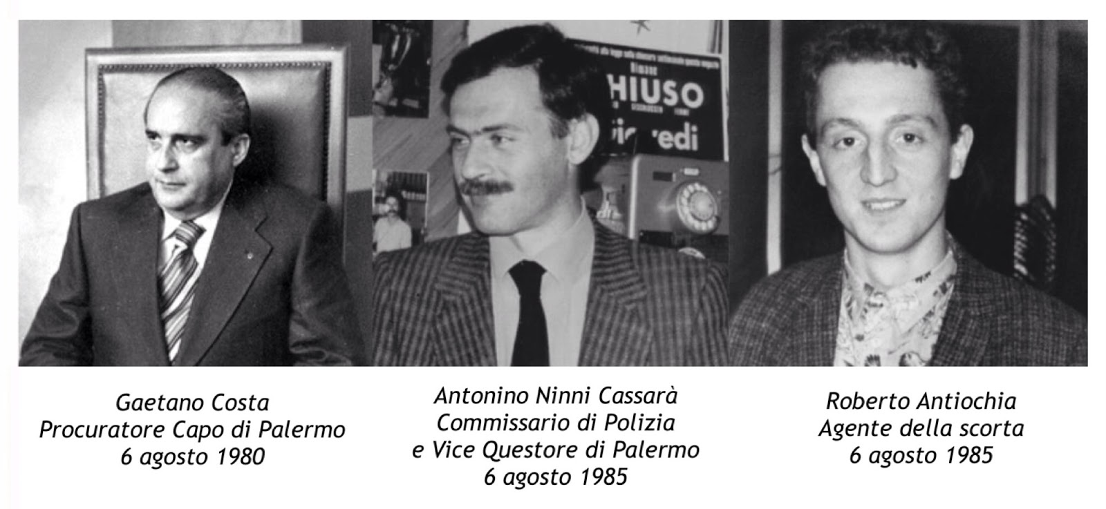 ANNIVERSARIO UCCISIONE CASSARA', ANFP: AMMAZZATO DA TUTTE LE COSCHE