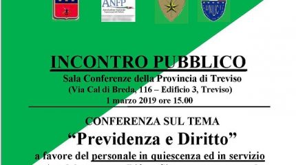 TREVISO, 1 MARZO 2019: CONFERENZA  SU 