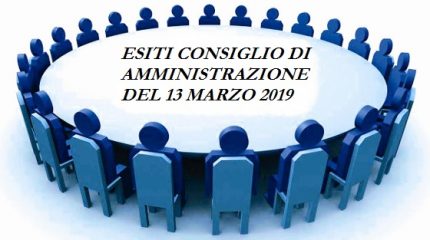 CONSIGLIO DI AMMINISTRAZIONE: VELINE