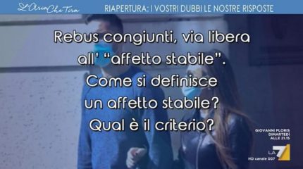 COVID-19: VA CHIARITA LA NOZIONE DI CONGIUNTI   E AFFETTI STABILI PER L'EFFICACIA DEI CONTROLLI