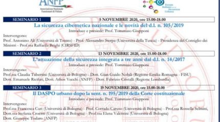 SEMINARI: SICUREZZA E ORDINE PUBBLICO