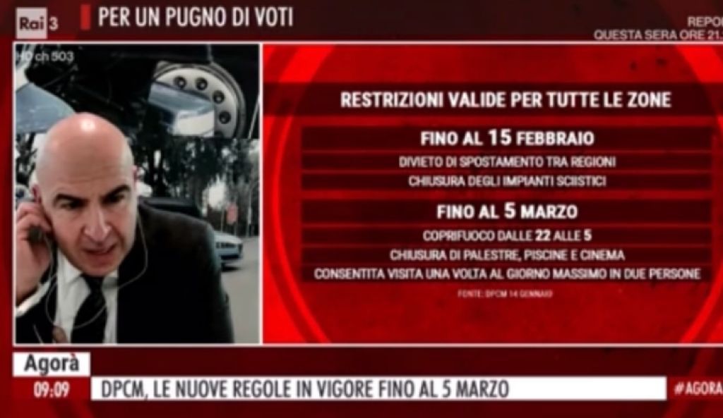 COVID: NUOVO D.P.C.M. DEL 17 GENNAIO 2021