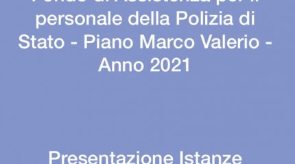 PIANO DI ASSISTENZA CONTINUATIVA MARCO VELERIO: PRESENTAZIONE ISTANZE ANNO 2021
