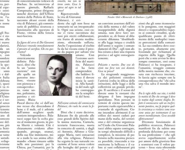 L’OSSERVATORE ROMANO: L’INTERVISTA AL COLLEGA SULLA FIGURA DI PALATUCCI