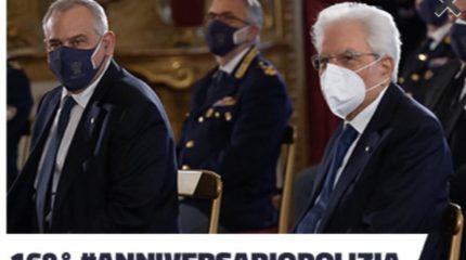 ANNIVERSARIO FONDAZIONE POLIZIA: GRATI A MATTARELLA, DA GIANNINI PAROLE CHIAVE PER GESTIONE CRISI