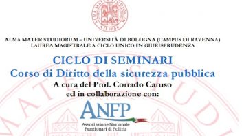 SEMINARI: CORSO DI DIRITTO DELLA SICUREZZA PUBBLICA
