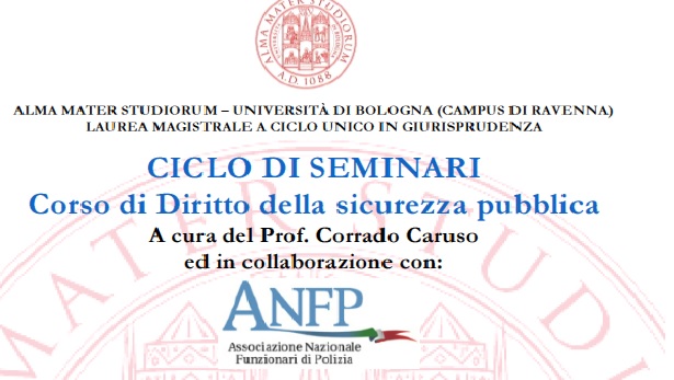 SEMINARI: CORSO DI DIRITTO DELLA SICUREZZA PUBBLICA