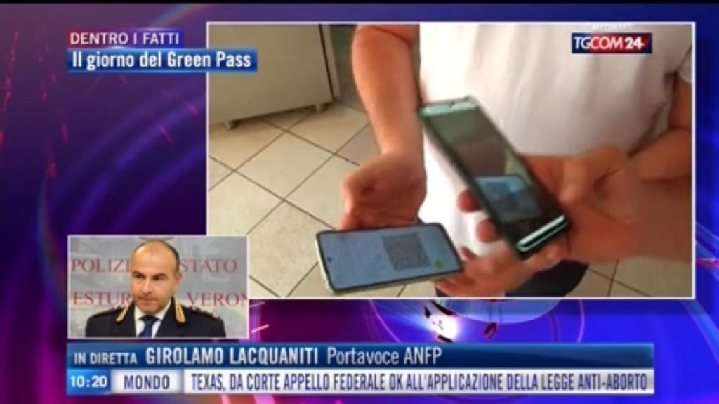 GREEN PASS: FF.OO. STRAGRANDE MAGGIORANZA VACCINATA