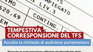 TFS: ACCOLTA LA RICHIESTA DI AUDIZIONE PARLAMENTARE