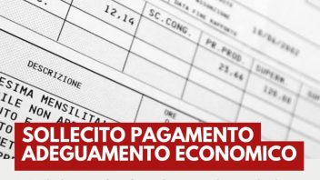 SOLLECITO PAGAMENTO ADEGUAMENTO ECONOMICO
