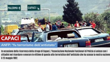 CAPACI: ANFP FU TERRORISMO DELL’ANTISTATO