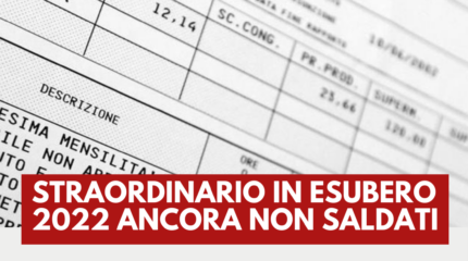 STRAORDINARI IN ESUBERO 2022: ANCORA NON SALDATI