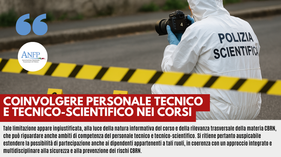 COINVOLGERE PERSONALE TECNICO E TECNICO-SCIENTIFICO NEI CORSI