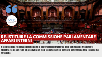 RE-ISTITUIRE LA COMMISSIONE PARLAMENTARE AFFARI INTERNI