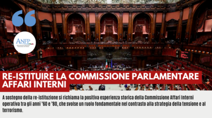 RE-ISTITUIRE LA COMMISSIONE PARLAMENTARE AFFARI INTERNI