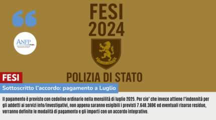 FESI, SOTTOSCRITTO ACCORDO: PAGAMENTO A LUGLIO