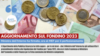 AGGIORNAMENTO SUL FONDINO 2023: FIRMATO DAL MINISTRO DELL’INTERNO, ORA AL MEF PER IL PERFEZIONAMENTO