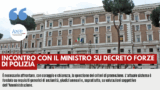 INCONTRO CON IL MINISTRO SU DECRETO FORZE DI POLIZIA