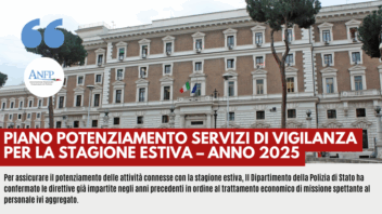 CIRCOLARI: PIANO POTENZIAMENTO SERVIZI DI VIGILANZA PER LA STAGIONE ESTIVA – ANNO 2025
