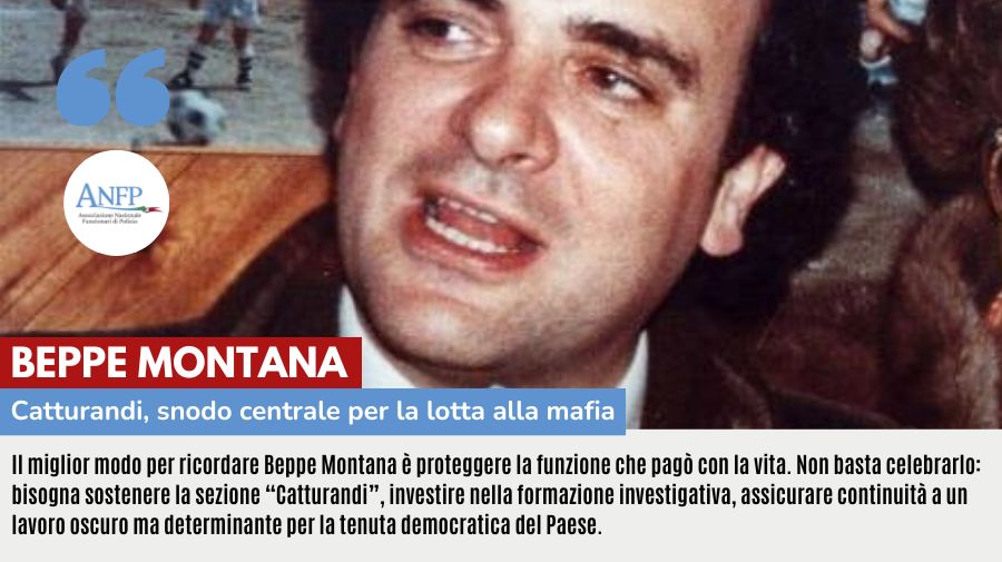 BEPPE MONTANA: CATTURANDI, SNODO CENTRALE LOTTA MAFIA