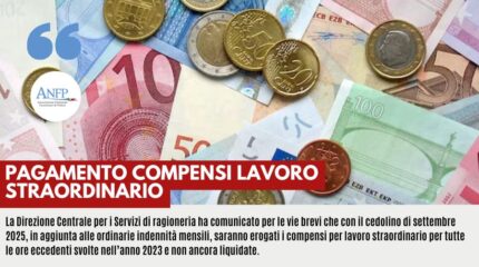 PAGAMENTO COMPENSI LAVORO STRAORDINARIO