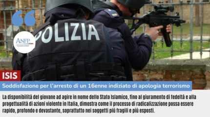 ISIS: 16ENNE GIURA SI ABBASSA ETA' TERRORISTI