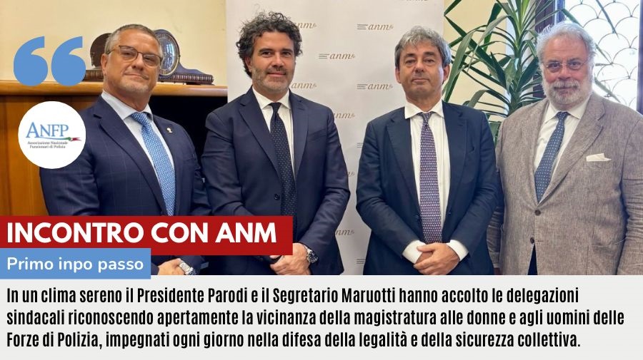 EDITORIALE: INCONTRO CON ANM, UN PRIMO PASSO IMPORTANTE