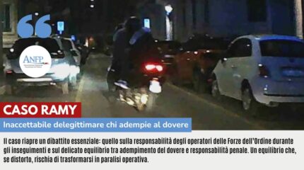 CASO RAMY: INACCETTABILE DELEGITTIMARE CHI ADEMPIE AL DOVERE