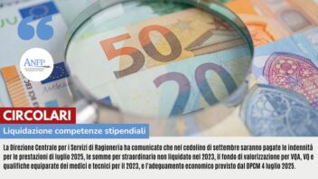CIRCOLARI: LIQUIDAZIONE COMPETENZE STIPENDIALI