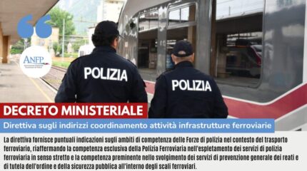 DECRETO MINISTERIALE E DIRETTIVA SUGLI INDIRIZZI COORDINAMENTO ATTIVITA' INFRASTRUTTURE FERROVIARIE
