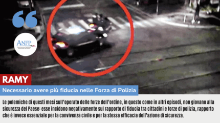 RAMY: NECESSARIO AVERE PIU' FIDUCIA NELLE FORZE DI POLIZIA