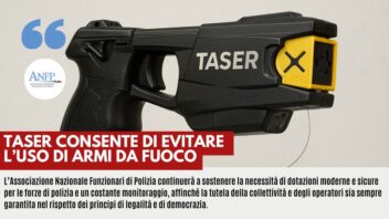 TASER CONSENTE DI EVITARE L’USO DI ARMI DA FUOCO