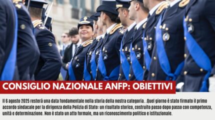 CONSIGLIO NAZIONALE ANFP: OBIETTIVI
