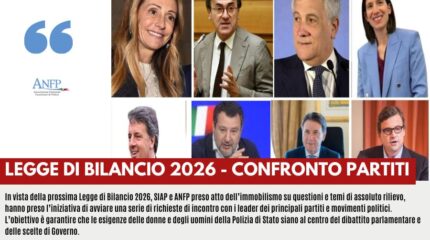 LEGGE DI BILANCIO 2026: RICHIESTO IL CONFRONTO CON I PARTITI