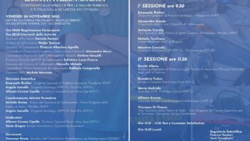 CALTANISSETTA, 28 NOVEMBRE ORE 8:00: CONVEGNO SU MEDICINA E PUBBLICA SICUREZZA