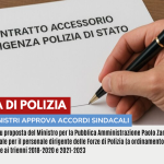 DIRIGENZA DI POLIZIA: CONSIGLIO DEI MINISTRI APPROVA ACCORDI SINDACALI