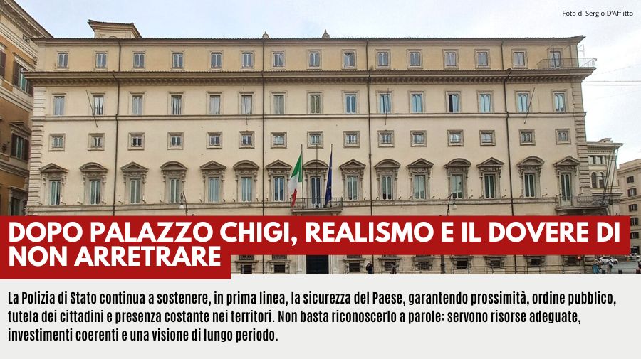 EDITORIALE: DOPO PALAZZO CHIGI, REALISMO E IL DOVERE DI NON ARRETRARE