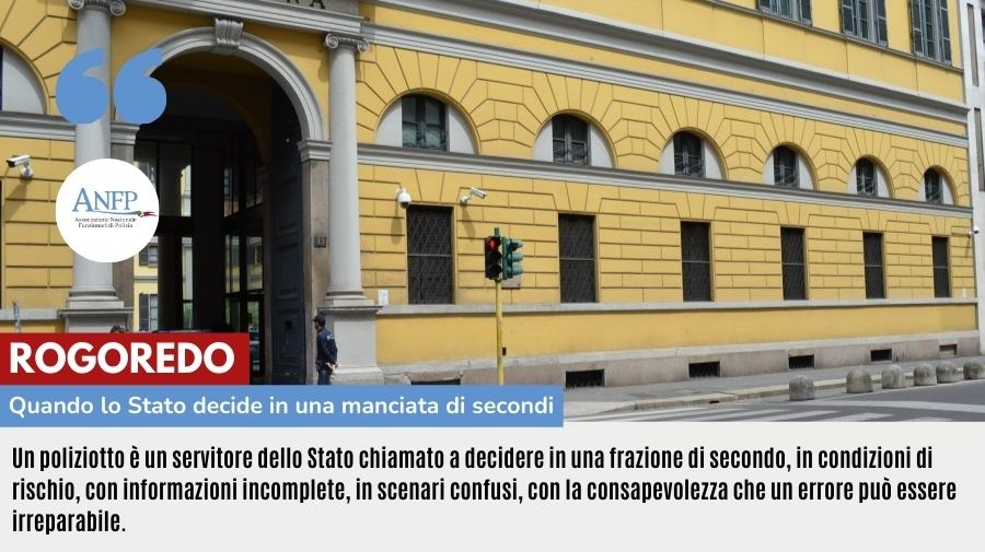 ROGOREDO: QUANDO LO STATO DECIDE IN UNA MANCIATA DI SECONDI
