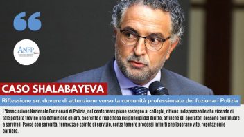 CASO SHALABAYEVA: RIFLESSIONE SUL DOVERE DI ATTENZIONE VERSO LA COMUNITA’ PROFESSIONALE DEI FUNZIONARI DI POLIZIA