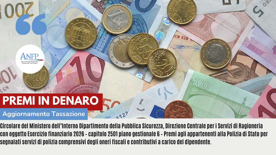PREMI IN DENARO: AGGIORNAMENTO TASSAZIONE
