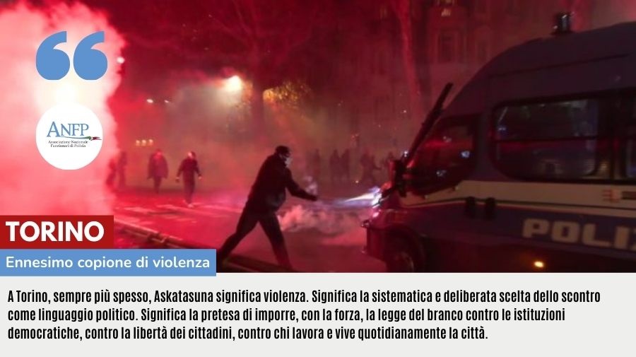 TORINO: ENNESIMO COPIONE DI VIOLENZA