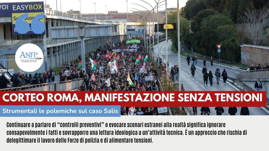 CORTEO ROMA, MANIFESTAZIONE SENZA TENSIONI: STRUMENTALI LE POLEMICHE SUL CASO SALIS