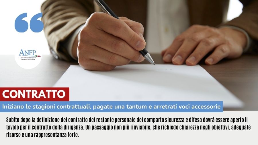CONTRATTO: INIZIANO LE STAGIONI CONTRATTUALI, PAGATE UNA TANTUM E ARRETRATI VOCI ACCESSORIE