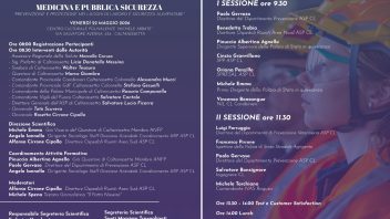 CONVEGNO SU MEDICINA E PUBBLICA SICUREZZA: CALTANISSETTA, 22 MAGGIO ORE 8.00