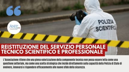 REISTITUZIONE DEL SERVIZIO PERSONALE TECNICO SCIENTIFICO E PROFESSIONALE