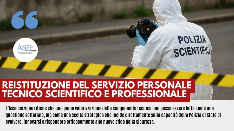 REISTITUZIONE DEL SERVIZIO PERSONALE TECNICO SCIENTIFICO E PROFESSIONALE